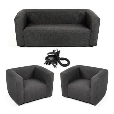 Комплект надувной мебели диван и 2 кресла Серый SW-00002659