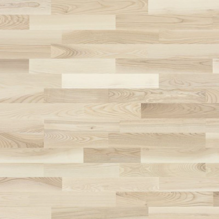 Паркетная доска Ясен 3 п FRANKFURT белый матовый лак STANDART *180 - фото 1