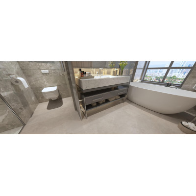 Виниловый пол с интегр. подкл. ST-802 APRO Stone 4+1/31 Concrete Sand 610*305мм (1,6745м2)