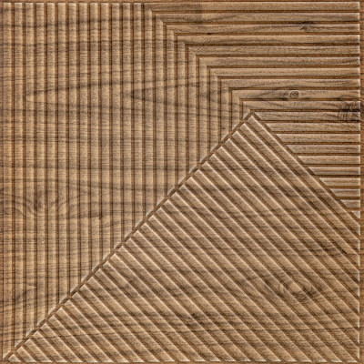 Самоклеющаяся декоративная 3D панель 500х500х5мм Бамбук темный Дуб SW-00002886