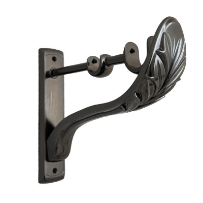 Держатель "Cardinal" D25+19 потолочный лист двойной черный матовый