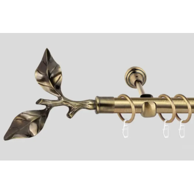 Карниз "Cardinal" D16 карди 3м антик лист розы одинарный