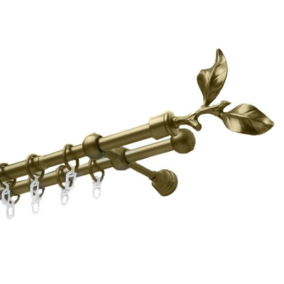 Карниз "Cardinal" D16 карди 2,4м антик лист розы двойной