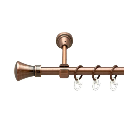 Карниз раздвижной "Cardinal" 1,6-3,1м медь античная колозео 1