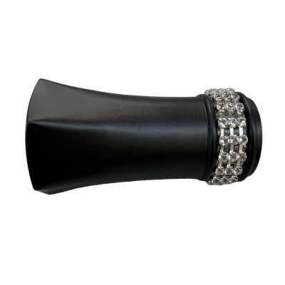 Насадка "Cardinal" D25 черный матовый плутон с кристаллом