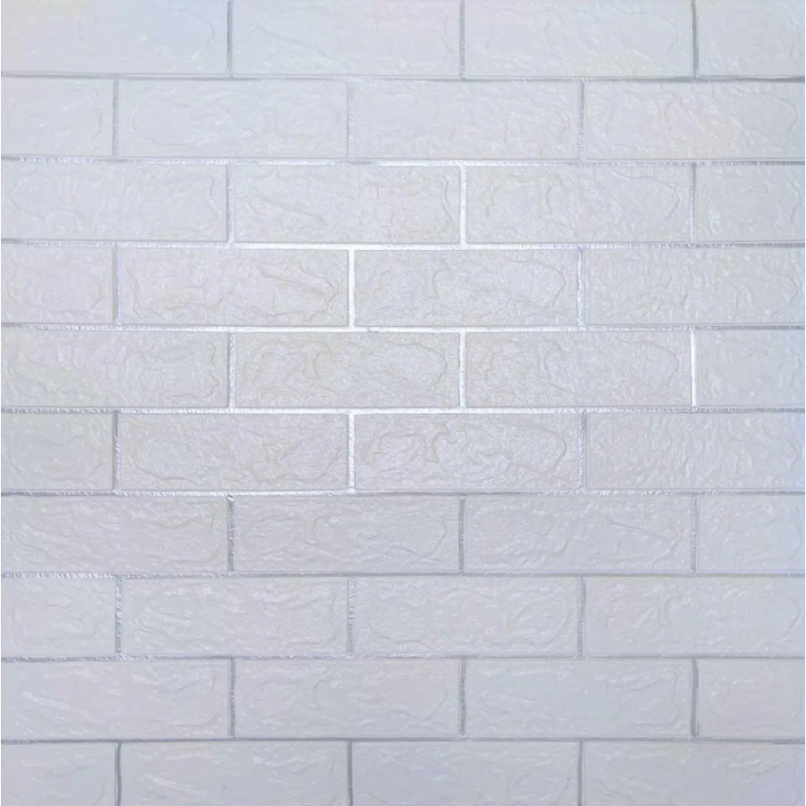 Панель стінова 100-3 3Д 700*770*3мм WHITE+SILVER - фото 1