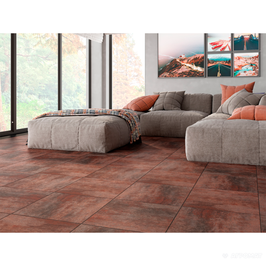 Плитка керамогранит Cersanit Trendo Brown 42x42 см - фото 3