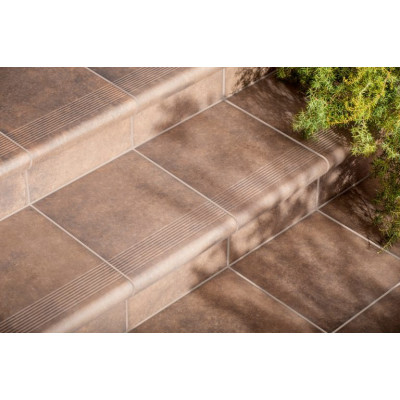 Плитка ступень с капиносом Cerrad V-shape Cottage Cardamom 320-50x300x9