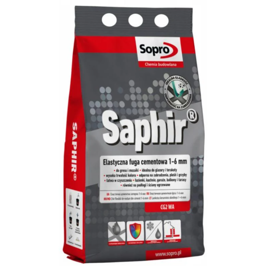 Фуга Saphir №9502А Срібно-сірий(17) 2кг - фото 1