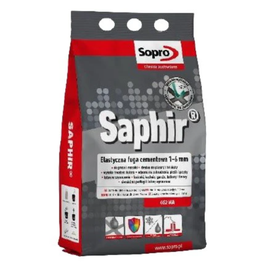 Фуга Saphir №9502А Серебряно-серый(17) 4 кг - фото 1
