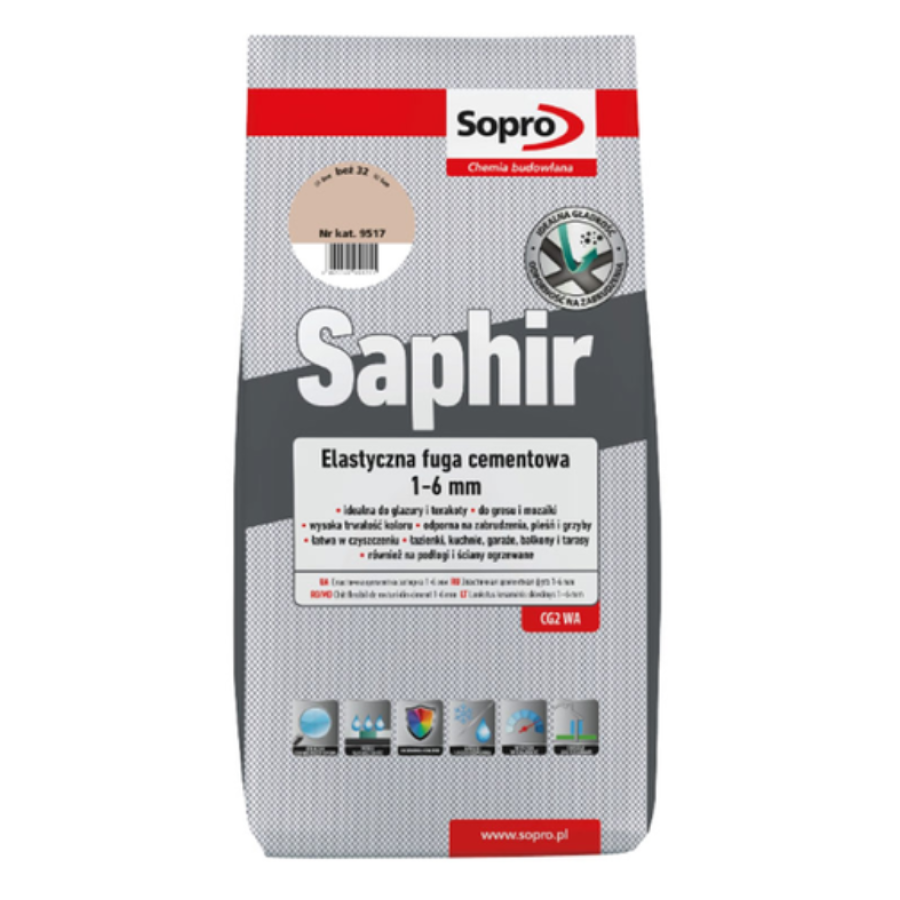 Фуга Saphir №9517А Бежевой (32) 2 кг - фото 1