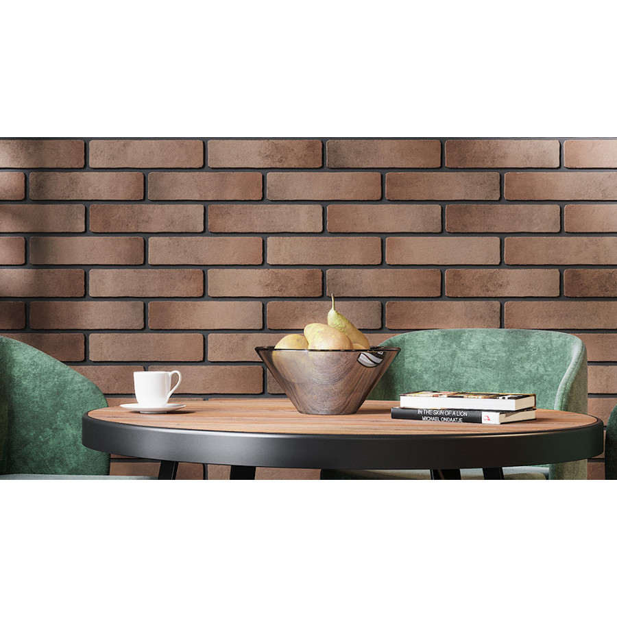Плитка Golden Tile Chester BrickStyle 250x60x6 Оранжевый 5SР02 - фото 2
