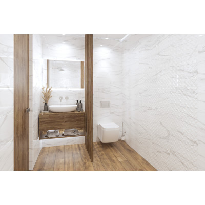 Плитка Golden Tile Elba Сатин Серый Рельеф 862161 25х40 см