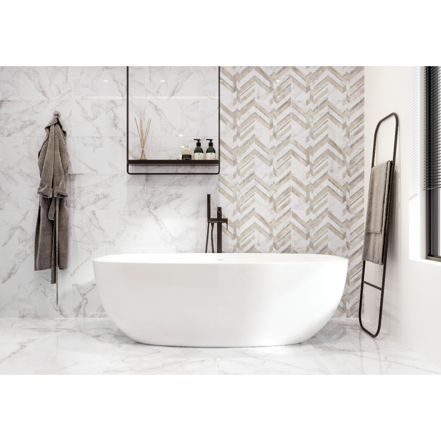 Плитка Golden Tile Marmo Bianco Белый G70051 30x60 см - фото 3
