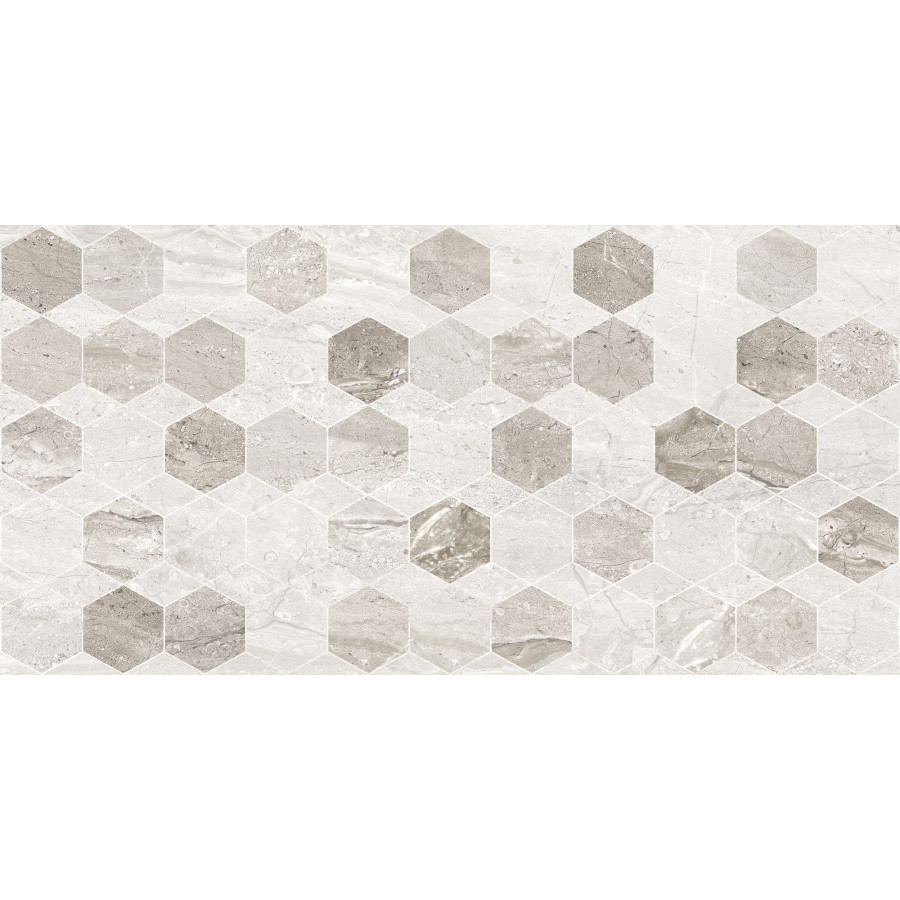 Плитка Golden Tile Marmo Milano Hexagon Світло-Сірий 8Мg151 30x60 см - фото 1