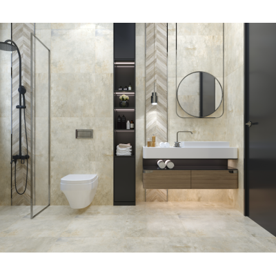 Плитка керамограніт Golden Tile Metallica Бежевий 781520 60x60 см