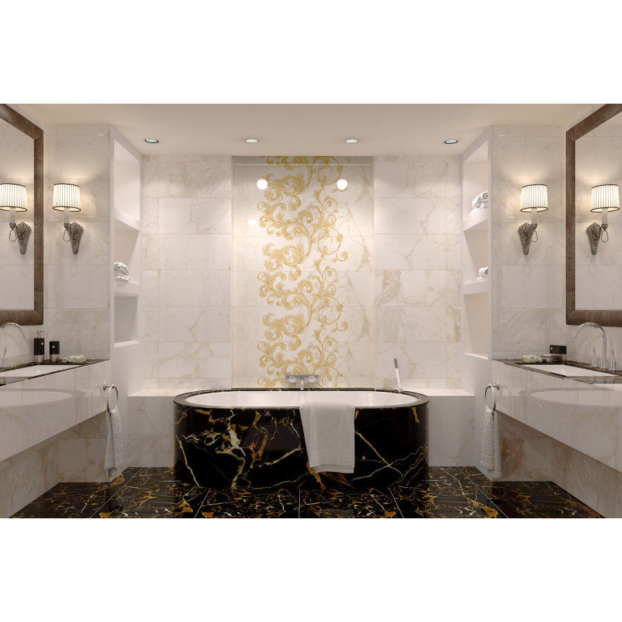 Плитка Golden Tile Saint Laurent Білий 9A0510 60,7x60,7 см - фото 3