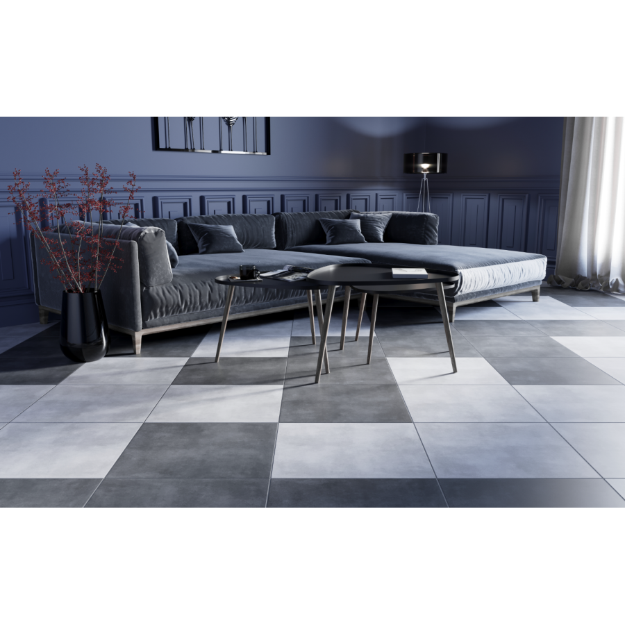 Плитка керамогранитная Lofty серый 400x400x8 Golden Tile - фото 3