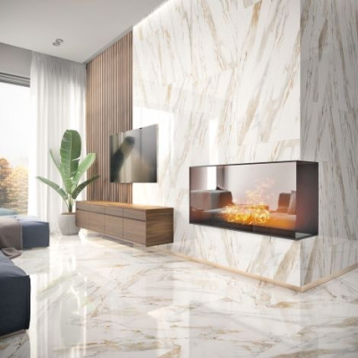 Плитка Intercerama Intergres Calacatta Gold сірий  120*60 35 071