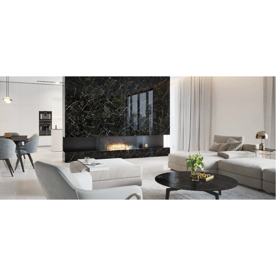 Керамическая плитка Opoczno Royal Black Polished 598×1198x8 - фото 3
