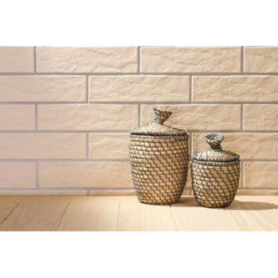 Клинкер плитка Cerrad Krem Elewacja Rustico Owa 6,5x24,5 см