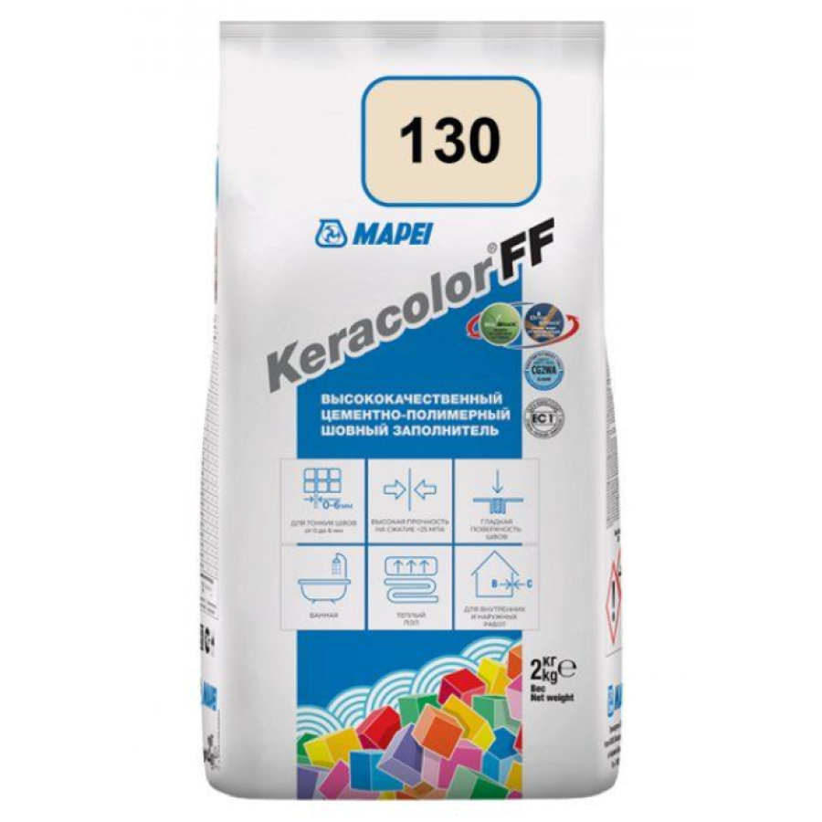 Затирка для швів Mapei Keracolor 130 Жасмін 2кг - фото 1