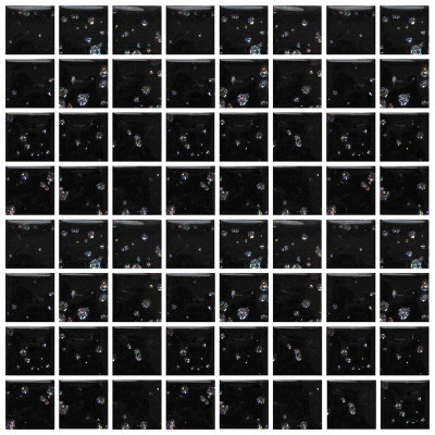 Мозаика Mozaico De Lux BG702-B (BG02) (L)Sparcle Black 30х30 см