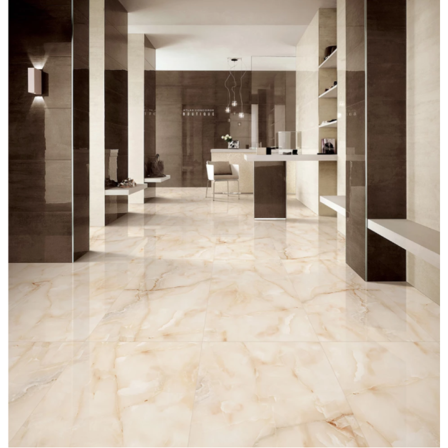 Плитка керамограніт Megagres 1068 ONYX Crema 60x60 см - фото 2