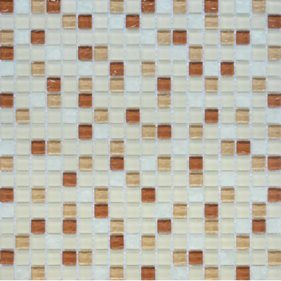 Мозаика микс ICE бежевая 15*15