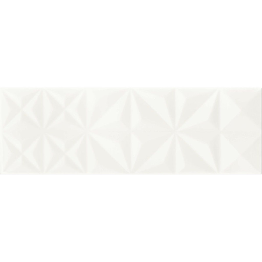 Плитка Opoczno White Glossy Squares Structure 250×750x10 - фото 1