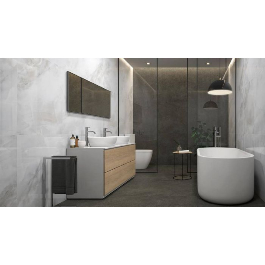 Плитка керамограніт Pamesa Cr. Sardonyx White (Fam004/Pul Rect/Leviglass) 60x120 см - фото 2