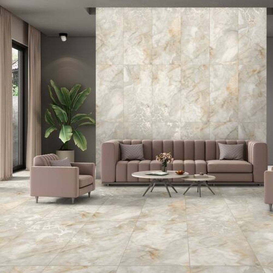 Плитка Almera Ceramica-2 Marbilo Crema 60x120cм - фото 2