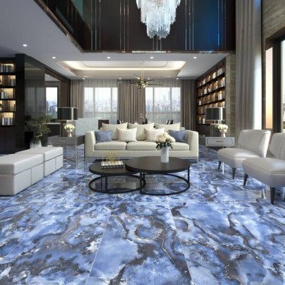 Плитка Almera Ceramica-2 Onyx Blue Pol 60x120см