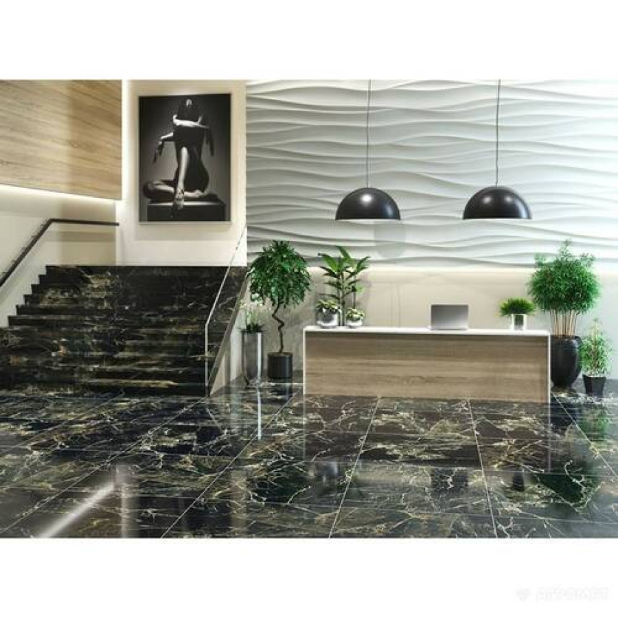 Плитка Almera Ceramica Rich Black K0903614Yaf 90x90 см - фото 5