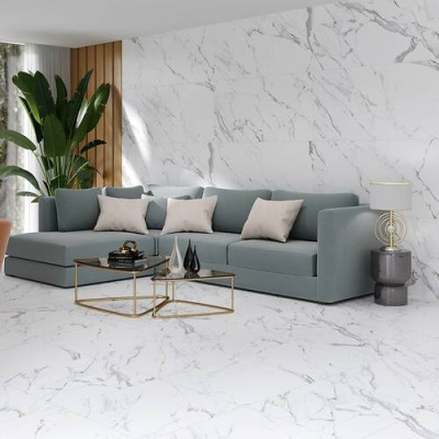 Плитка BELLARO WHITE SATIN RECT 8×1198×598 (1 сорт)