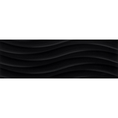 Плитка CERAMIKA COLOR Java Onda Black 25*75