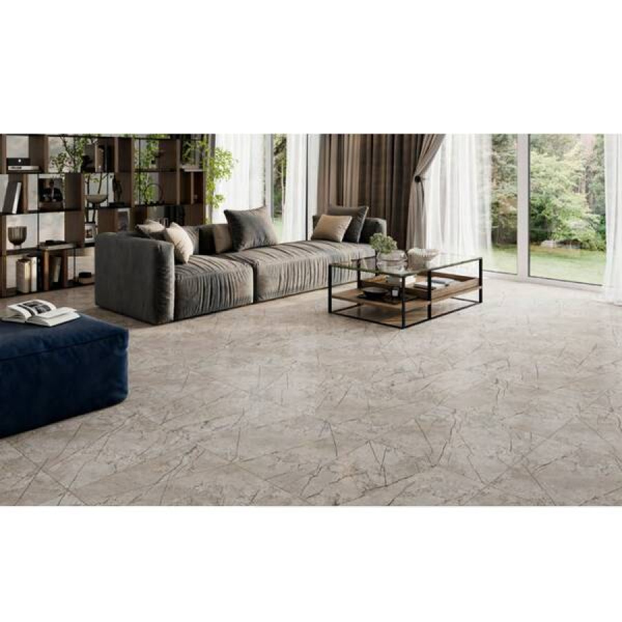 Плитка CERSANIT CRESTONE LIGHT GREY 600*600 - фото 2