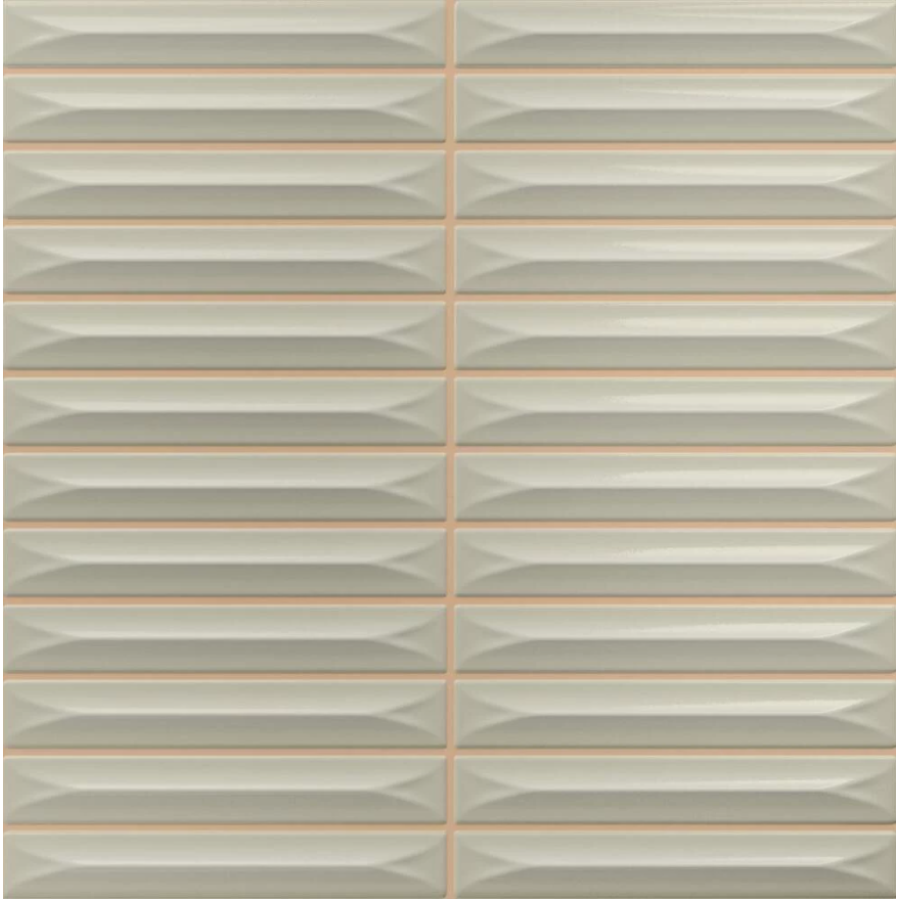 Плитка Ceramica Deseo Arrow Greige 1.5*10 20х20 см - фото 1