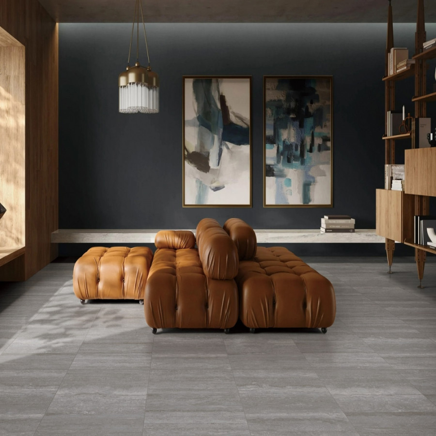 Плитка Ceramica Deseo CTR104 Travertine Grey Matt 600х600х9 - фото 2