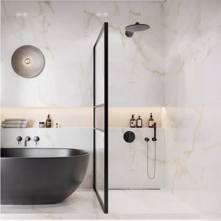 Плитка Ceramica Deseo Calacatta Oro Білий 2G0580 600х600х8 - фото 3