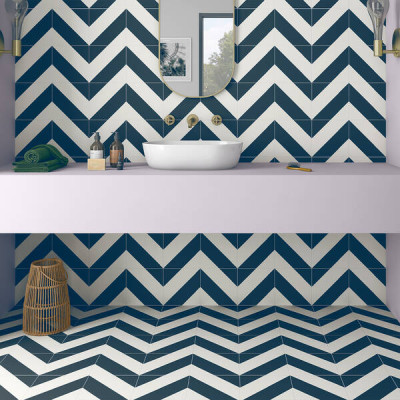 Плитка Ceramica Deseo Ec. Zebra Navy 22,3x22,3 см