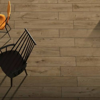 Плитка Ceramica Deseo Lux Brown 20x120 см