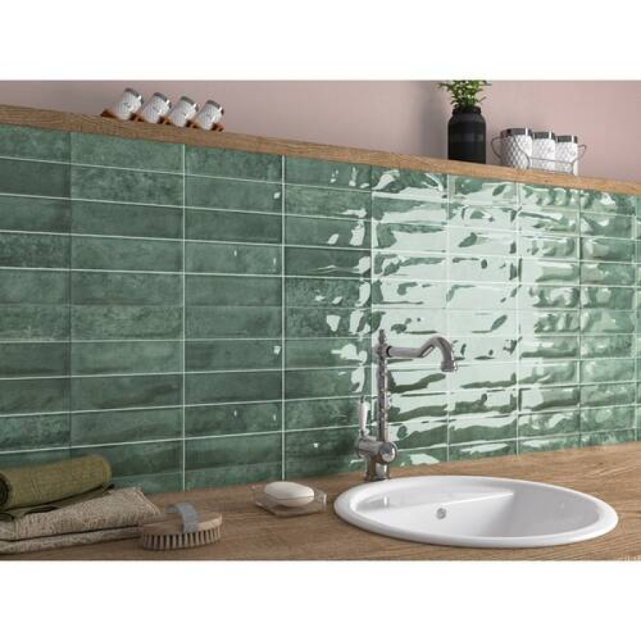 Плитка Ceramica Deseo Sticks Green Intense (1 сорт) - фото 2
