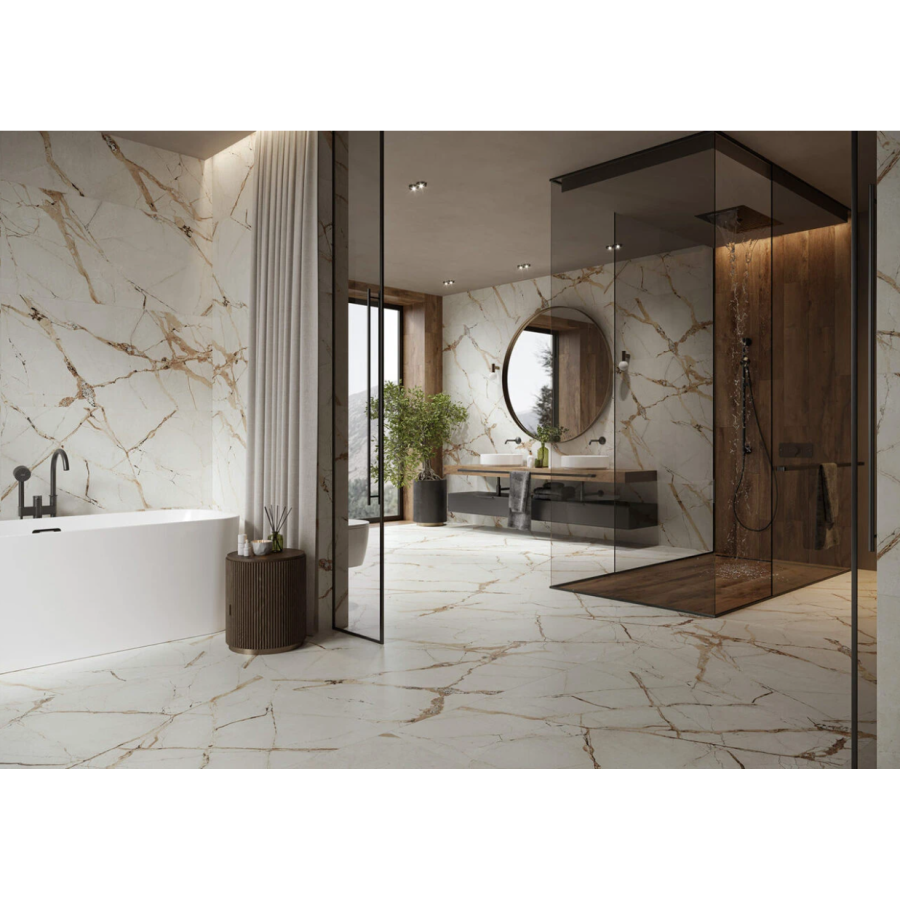 Плитка Cerrad Gres Ovation Beige Rect (1 сорт) 597x1197x8 - фото 3