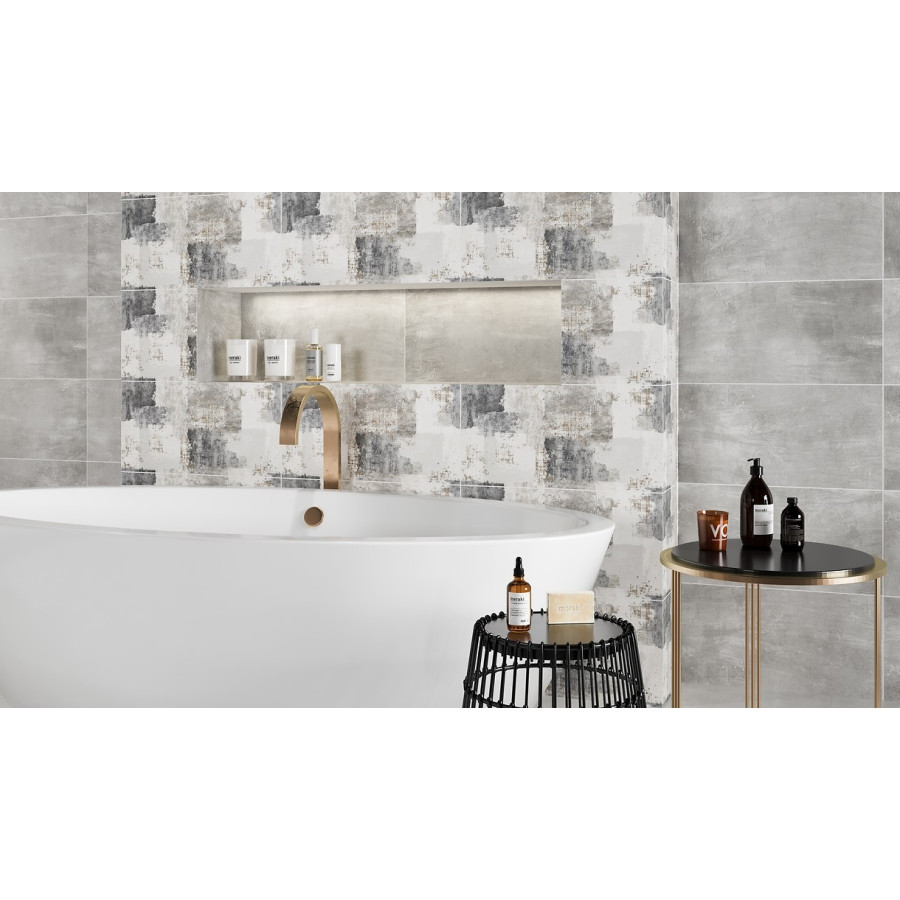 Плитка Opoczno Avrora Light Grey 297x600x10 - фото 4
