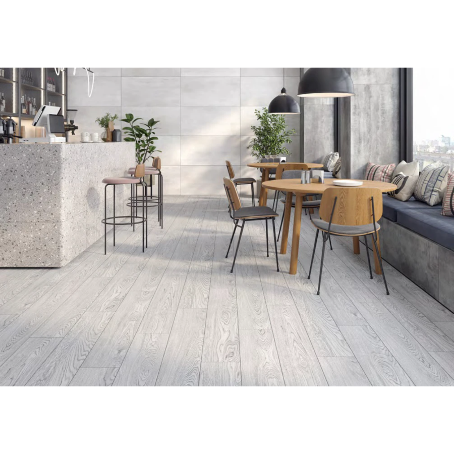 Плитка Cersanit Elberwood Light Grey Mat Rect 19.8*119.8 G1 - фото 2
