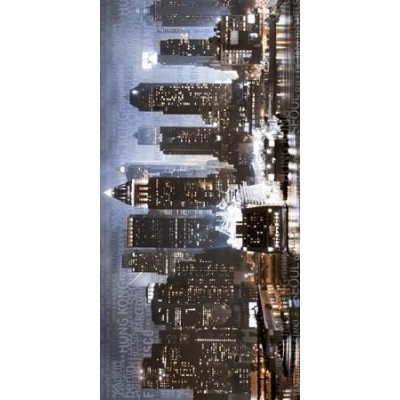 Плитка Golden Tile City синій декор И6М311 300*600*8