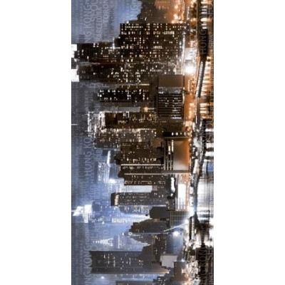 Плитка Golden Tile City синій декор И6М321 300*600*8