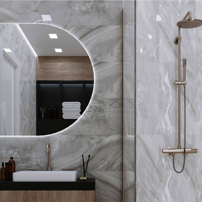 Плитка Golden Tile Lazurro сірий 400*400