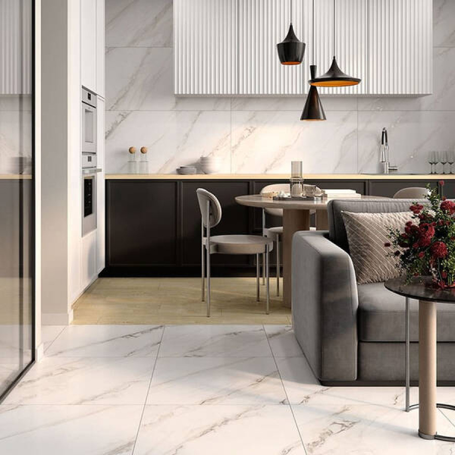 Плитка Керамогранит Cersanit Riviera White Satin Rect 59,8x59,8 см - фото 4